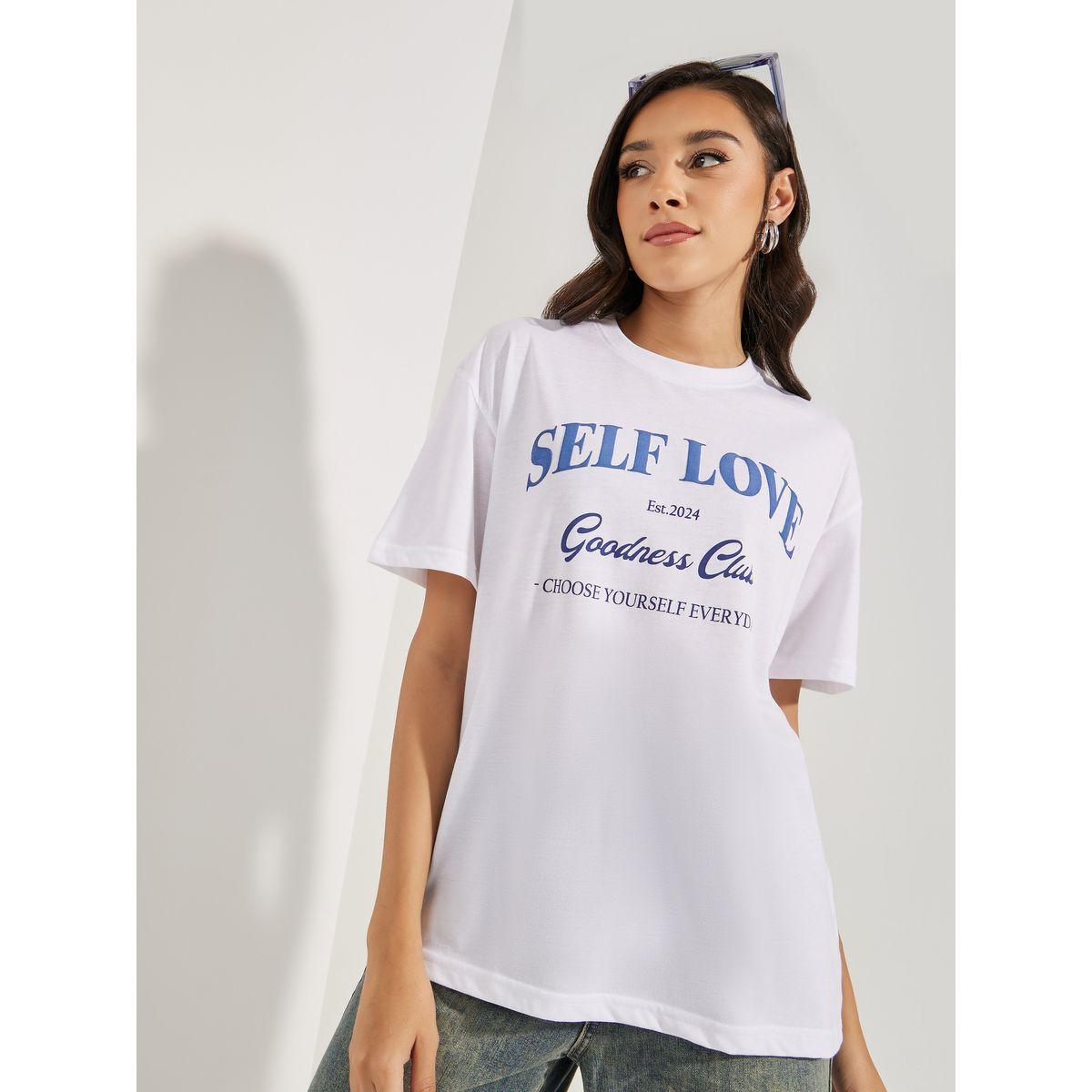 Styli Oversized Puff Slogan Print Drop Shoulder T-Shirt-women-clothing-tshirts-image-3
