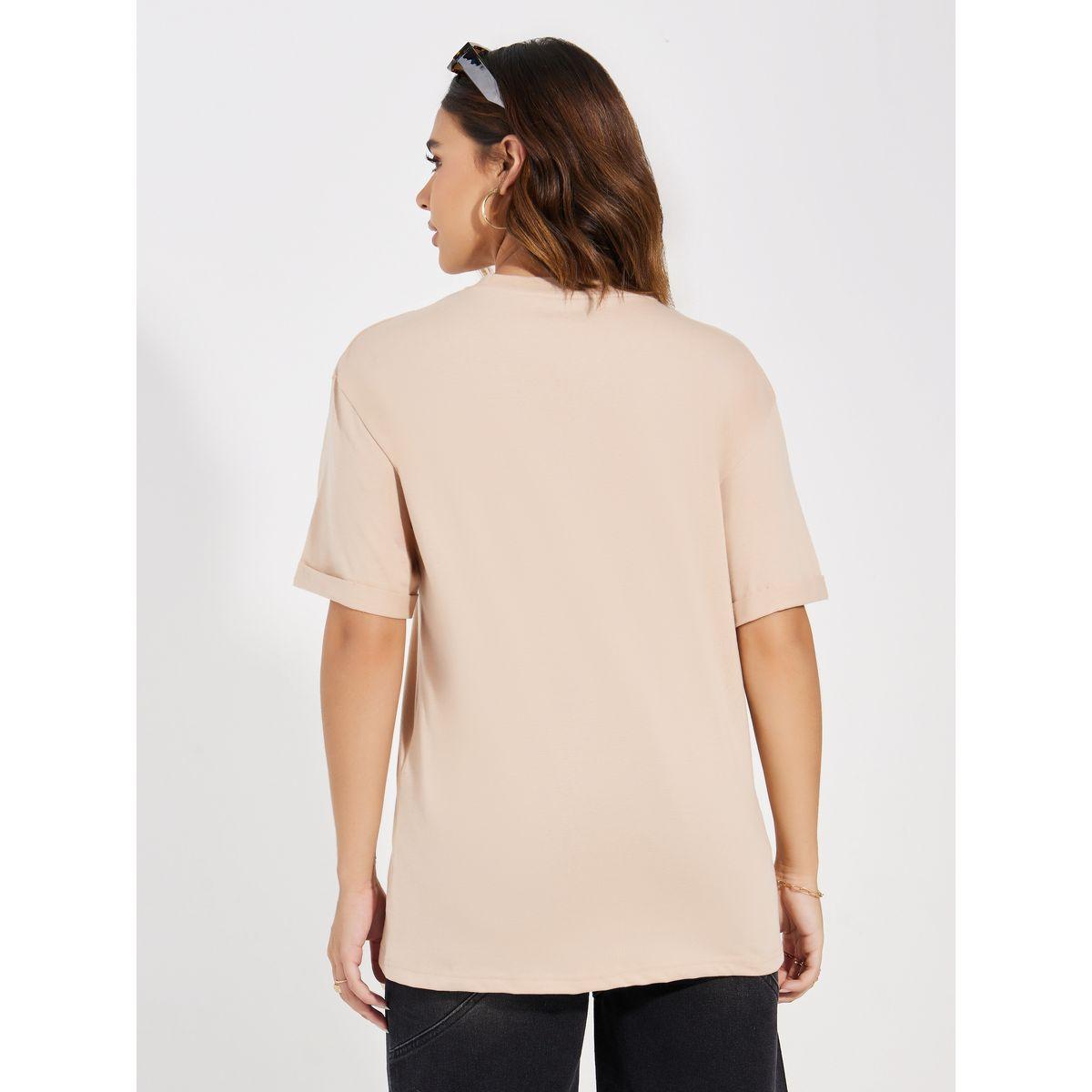 Styli Oversized Dropped Shoulder Slogan Print T-Shirt-women-clothing-tshirts-image-4