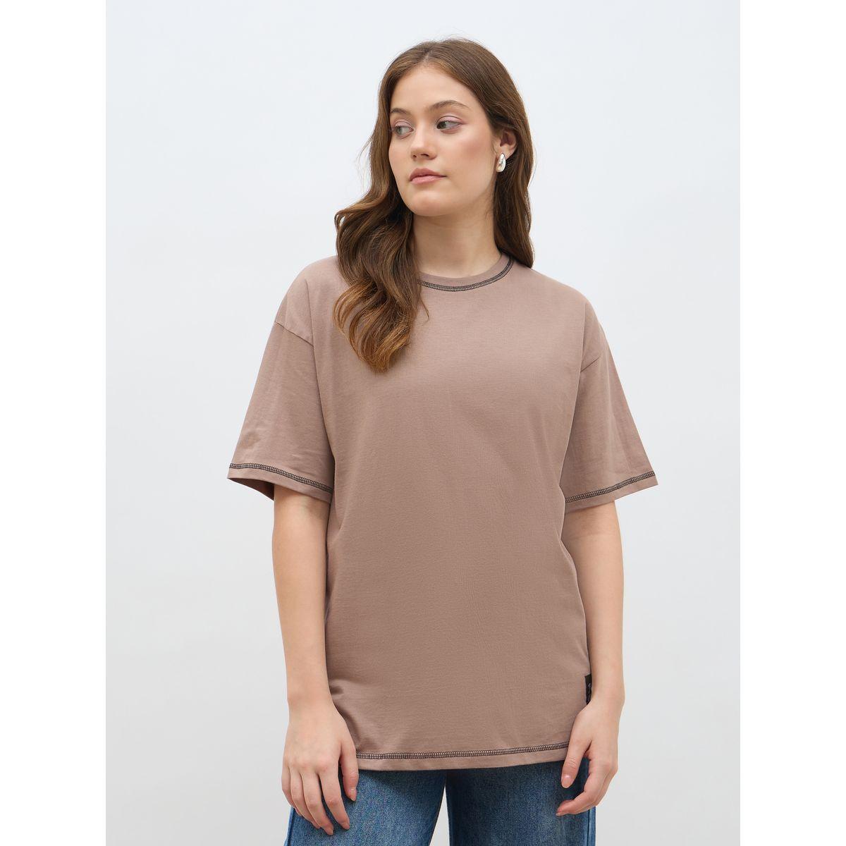 Styli Badge Slogan Print Oversized T-Shirt-women-clothing-tshirts-image-2