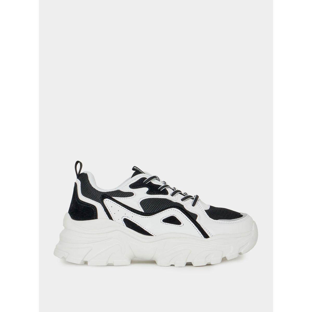 Styli Textured Web Design Chunky Sneakers-women-shoes-sneakers-image-1