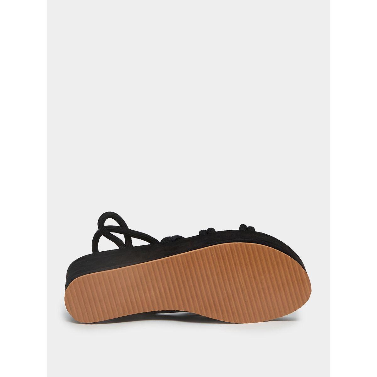 Styli Tie Up Detail Flatform Wedge Sandals-women-shoes-heels-image-6