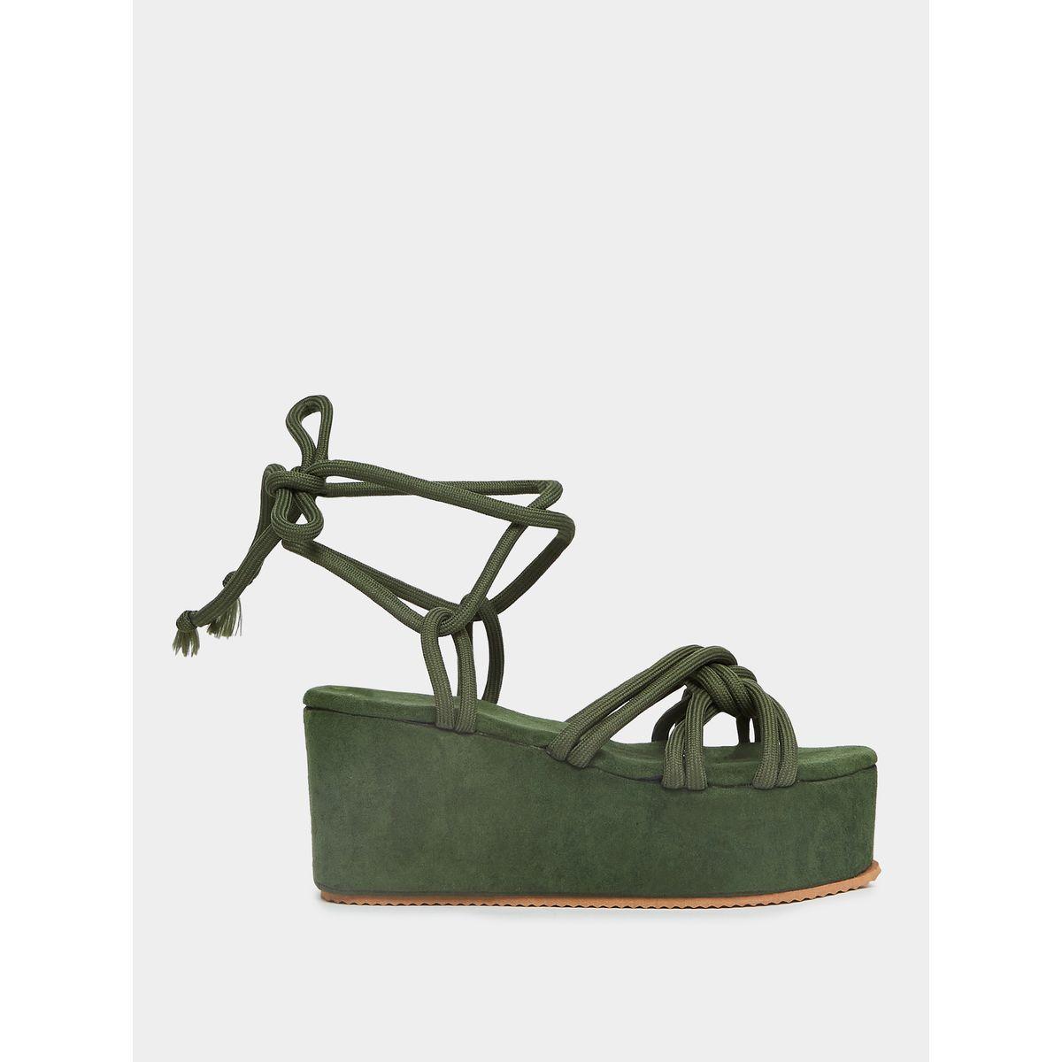 Styli Tie Up Detail Flatform Wedge Sandals-women-shoes-heels-image-2