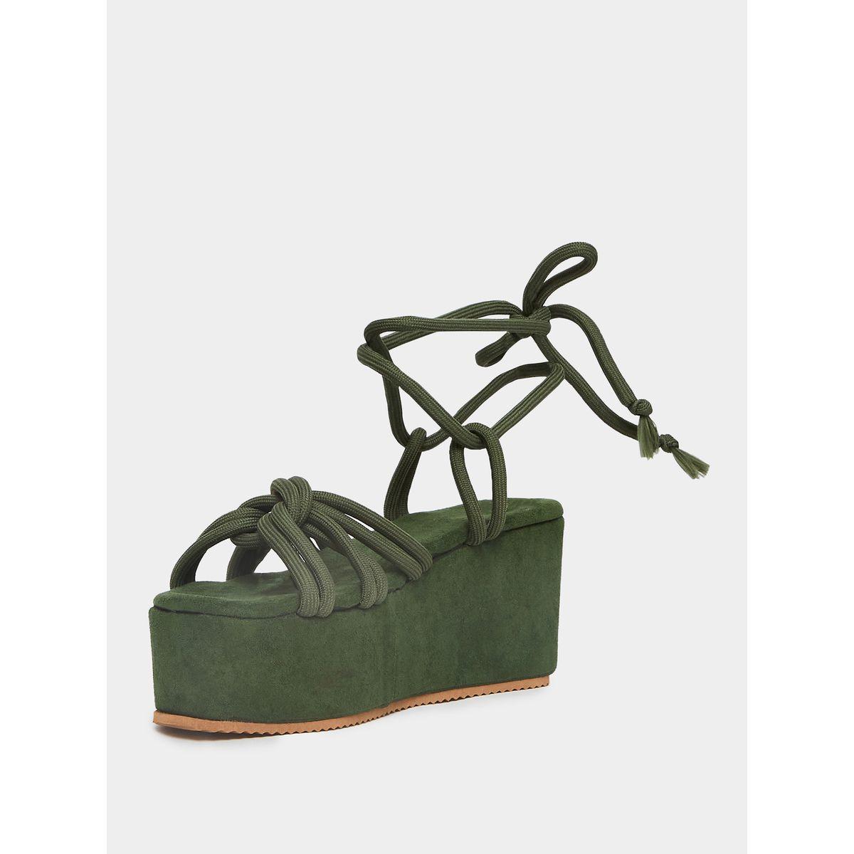 Styli Tie Up Detail Flatform Wedge Sandals-women-shoes-heels-image-5