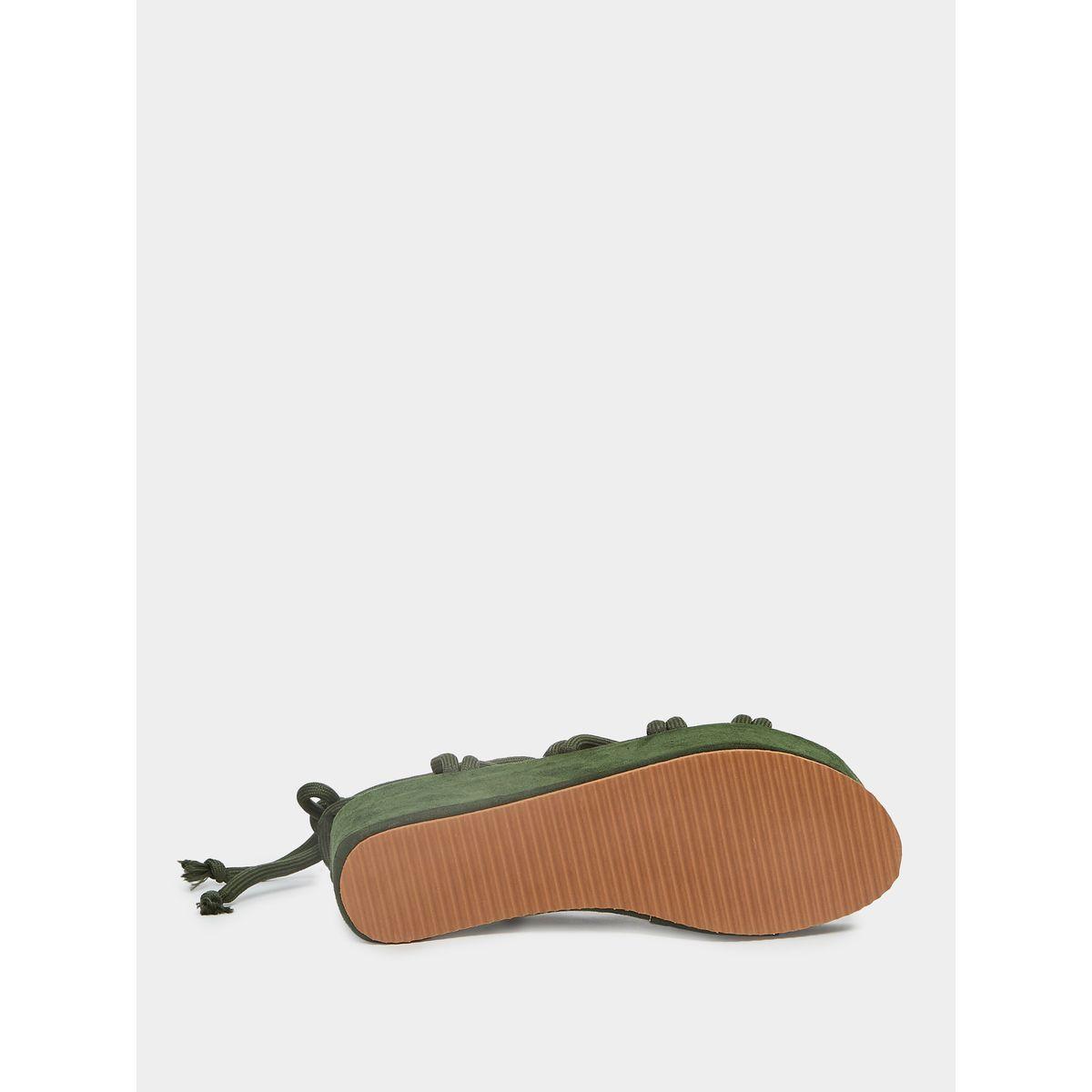 Styli Tie Up Detail Flatform Wedge Sandals-women-shoes-heels-image-7