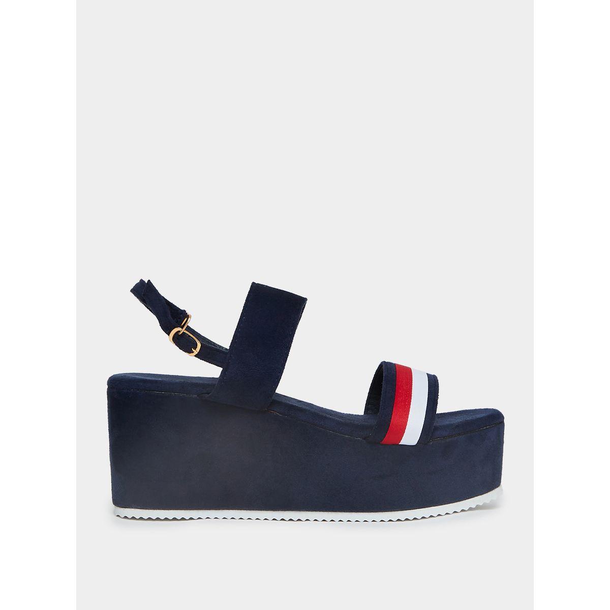 Styli Slingback Striped Wedge Sandals-women-shoes-heels-image-2