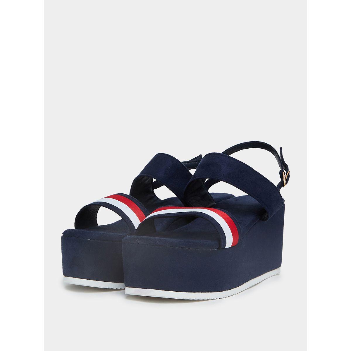 Styli Slingback Striped Wedge Sandals-women-shoes-heels-image-3