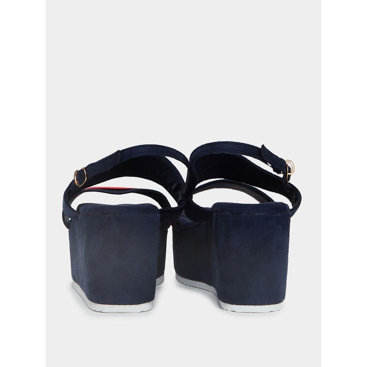 Styli Slingback Striped Wedge Sandals-women-shoes-heels-image-5