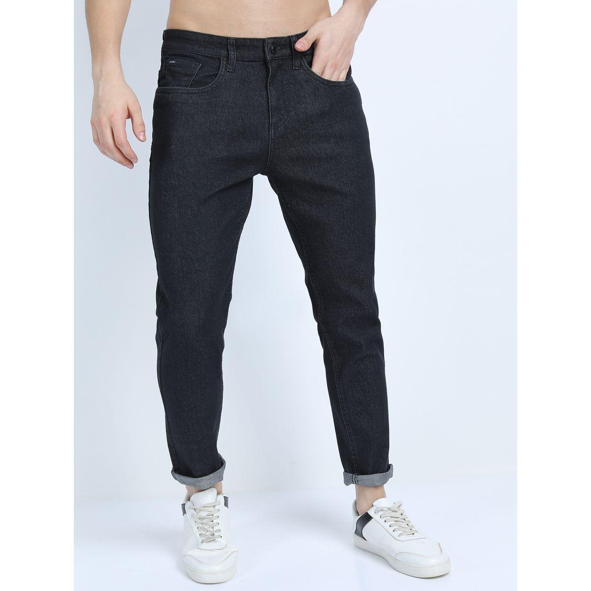 Highlander X Styli  Mid Rise Solid Jeans with Pockets-men-clothing-bottoms-jeans-image-5