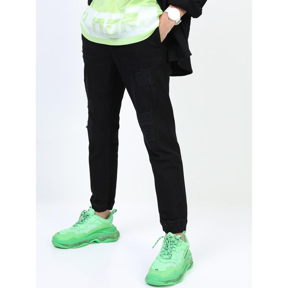 Highlander X Styli  Distressed Joggers with Drawstring Closure & Pockets-men-clothing-bottoms-joggers-image-3