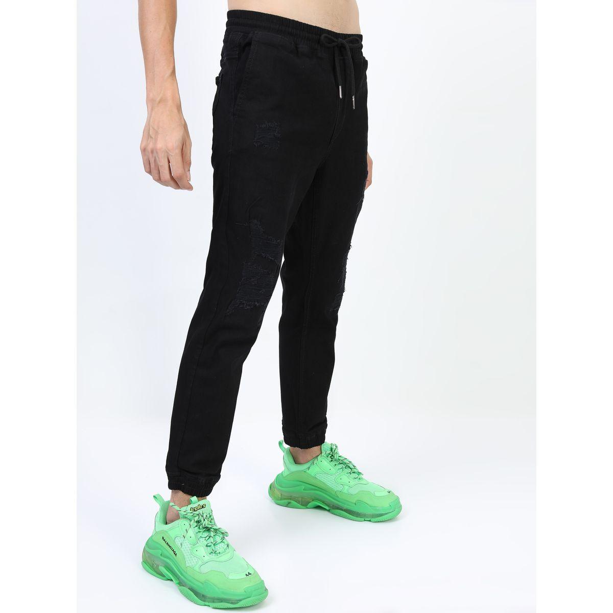Highlander X Styli  Distressed Joggers with Drawstring Closure & Pockets-men-clothing-bottoms-joggers-image-6