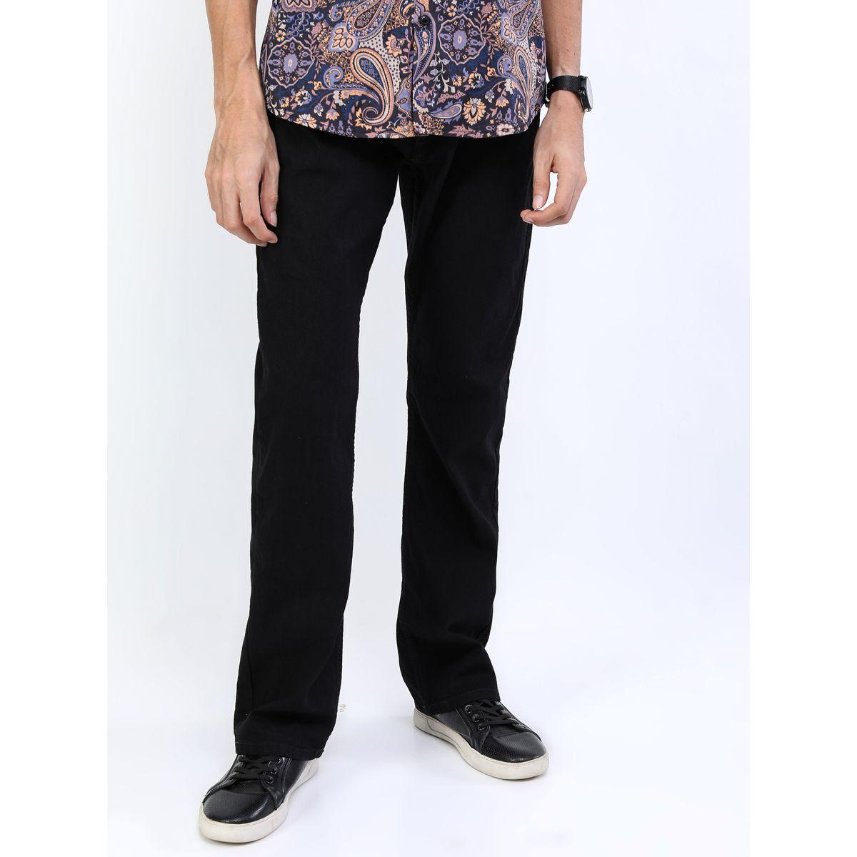 جينز سادة بخصر متوسط وجيوب هايلاندر × ستايلي-men-clothing-bottoms-jeans-image-1