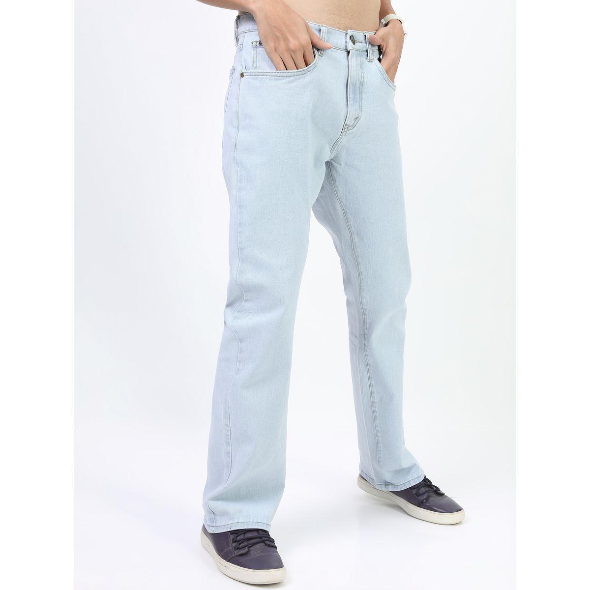 جينز بتفاصيل لون باهت وخصر متوسط هايلاندر × ستايلي-men-clothing-bottoms-jeans-image-5