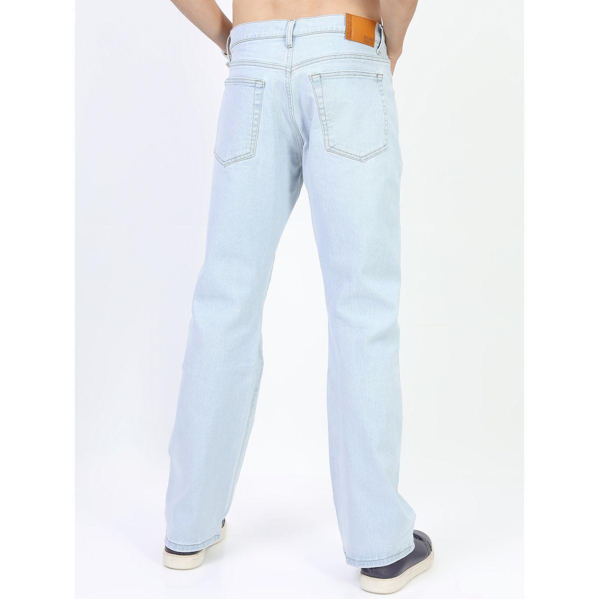 جينز بتفاصيل لون باهت وخصر متوسط هايلاندر × ستايلي-men-clothing-bottoms-jeans-image-6