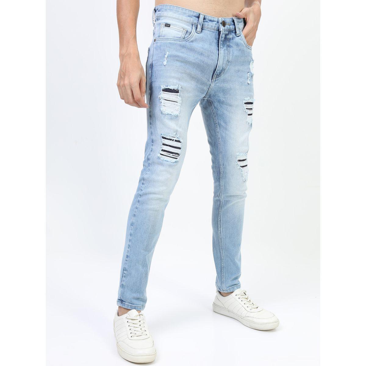 Highlander X Styli  Mid Rise Light Fade Distressed Jeans-men-clothing-bottoms-jeans-image-1