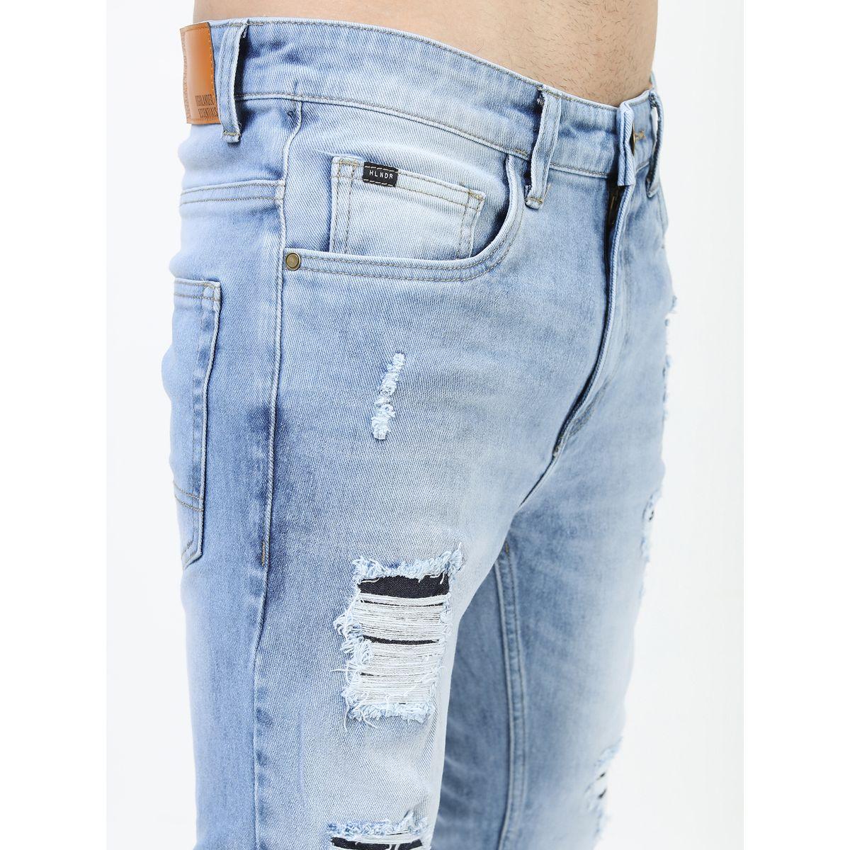 Highlander X Styli  Mid Rise Light Fade Distressed Jeans-men-clothing-bottoms-jeans-image-6