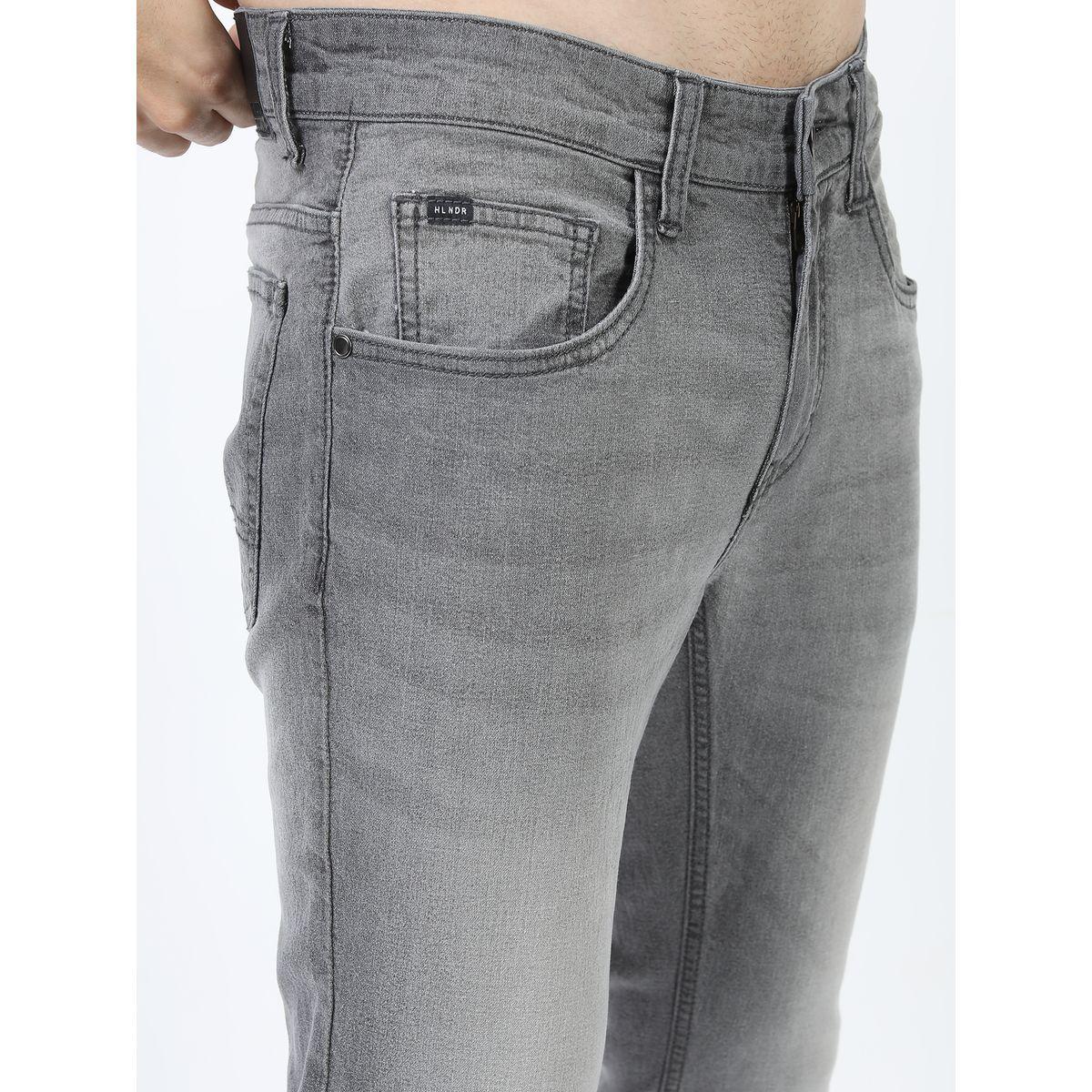 جينز بخصر متوسط مع تفاصيل لون باهت هايلاندر × ستايلي-men-clothing-bottoms-jeans-image-2