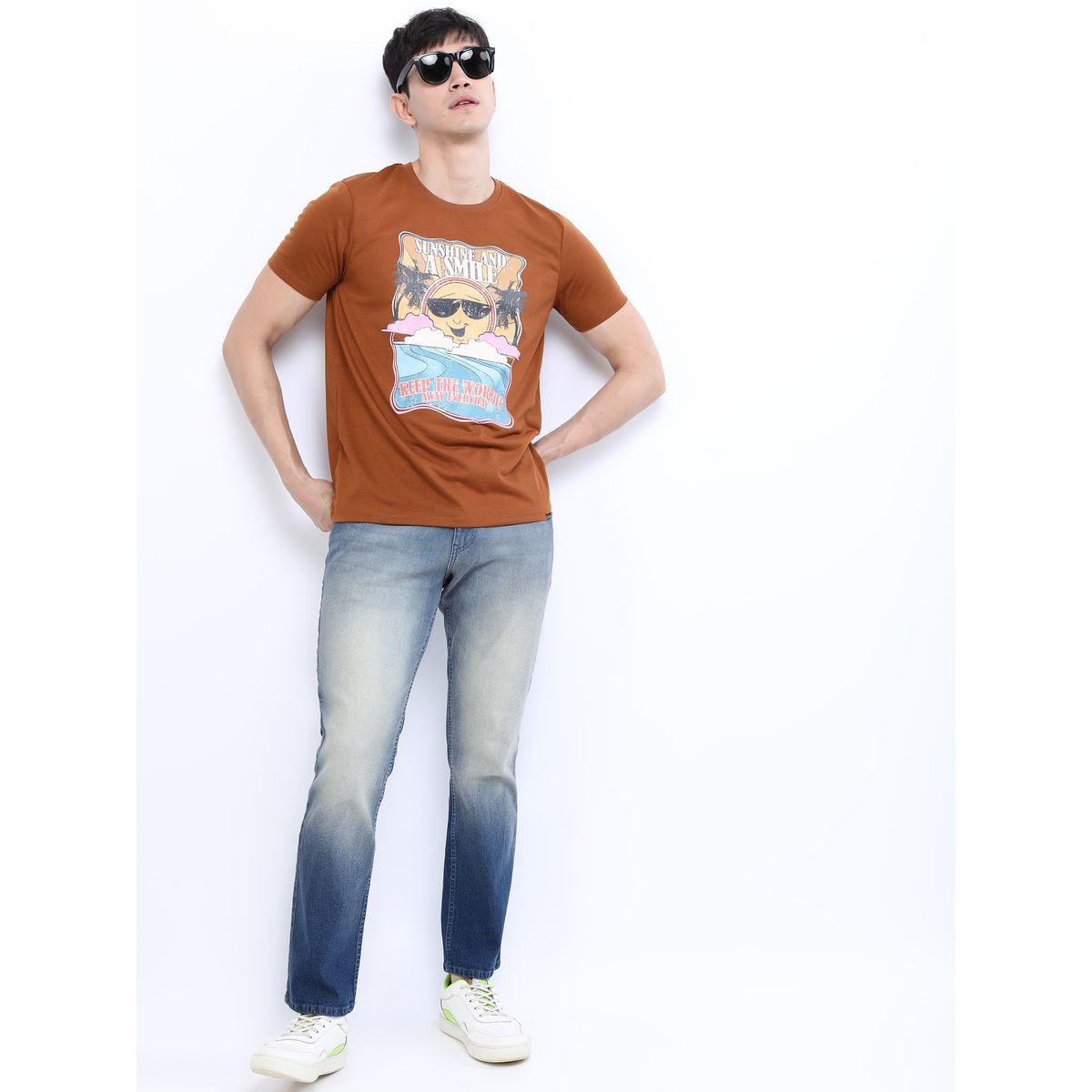 جينز بخصر متوسط مع تفاصيل لون باهت هايلاندر × ستايلي-men-clothing-bottoms-jeans-image-1