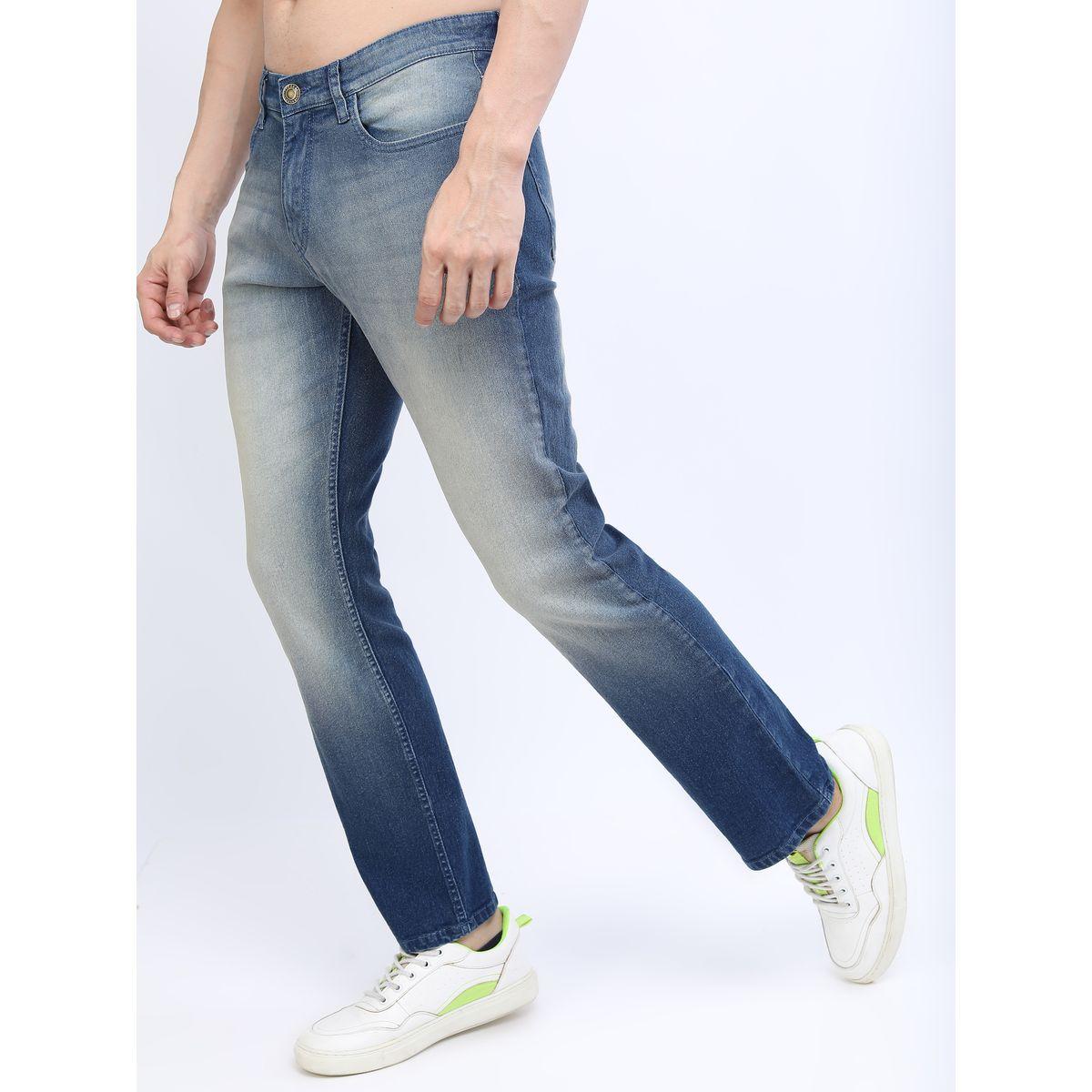 جينز بخصر متوسط مع تفاصيل لون باهت هايلاندر × ستايلي-men-clothing-bottoms-jeans-image-3