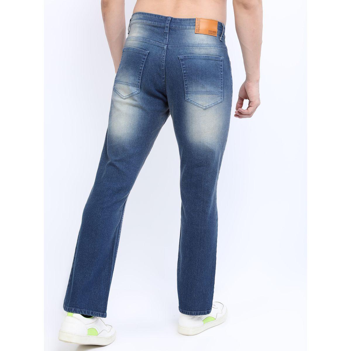 جينز بخصر متوسط مع تفاصيل لون باهت هايلاندر × ستايلي-men-clothing-bottoms-jeans-image-5