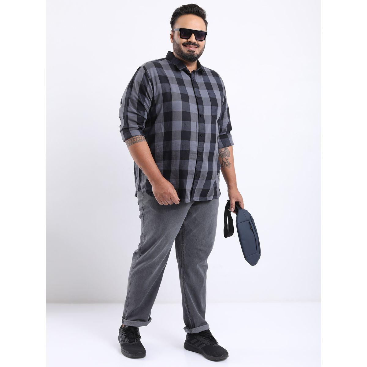 Highlander X Styli  Plus Dark Wash Mid Rise Jeans-men-clothing-bottoms-jeans-image-1
