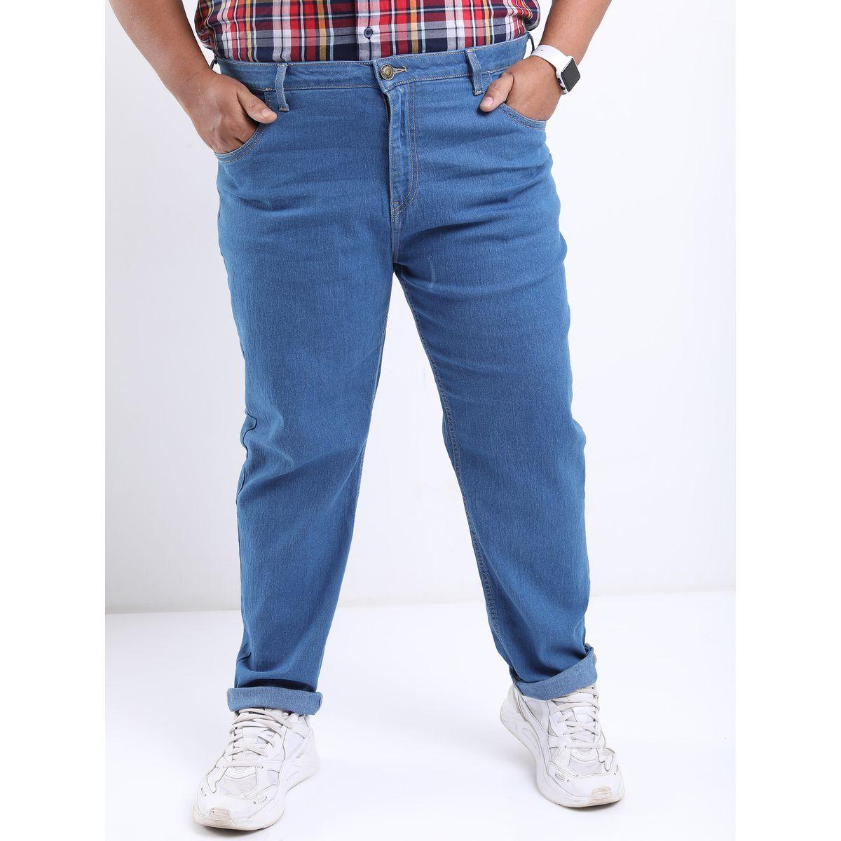 Highlander X Styli  Plus Solid Mid Rise Jeans with Pockets-men-clothing-bottoms-jeans-image-6