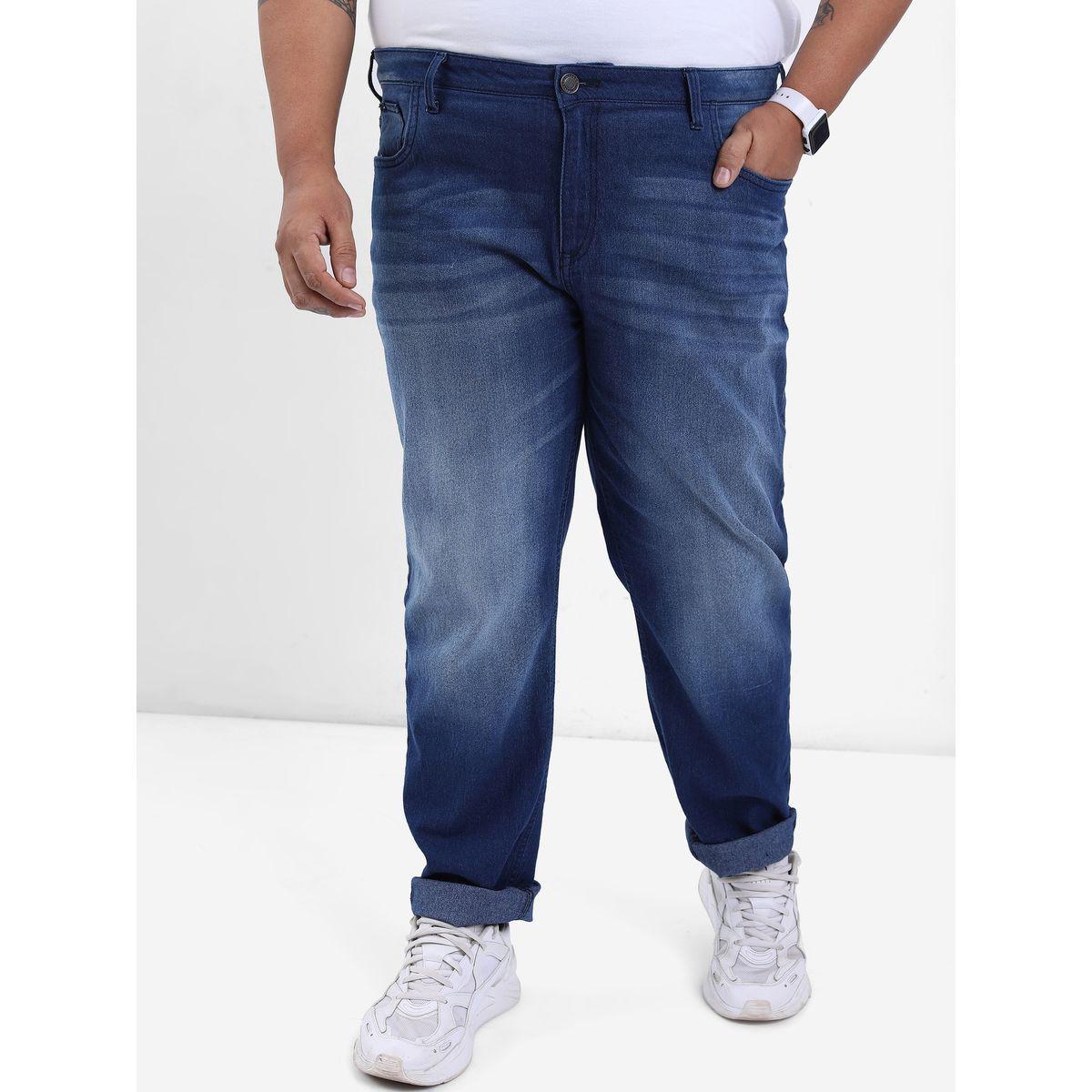 جينز بمقاس كبير وخصر متوسط مع جيوب هايلاندر × ستايلي-men-clothing-bottoms-jeans-image-1