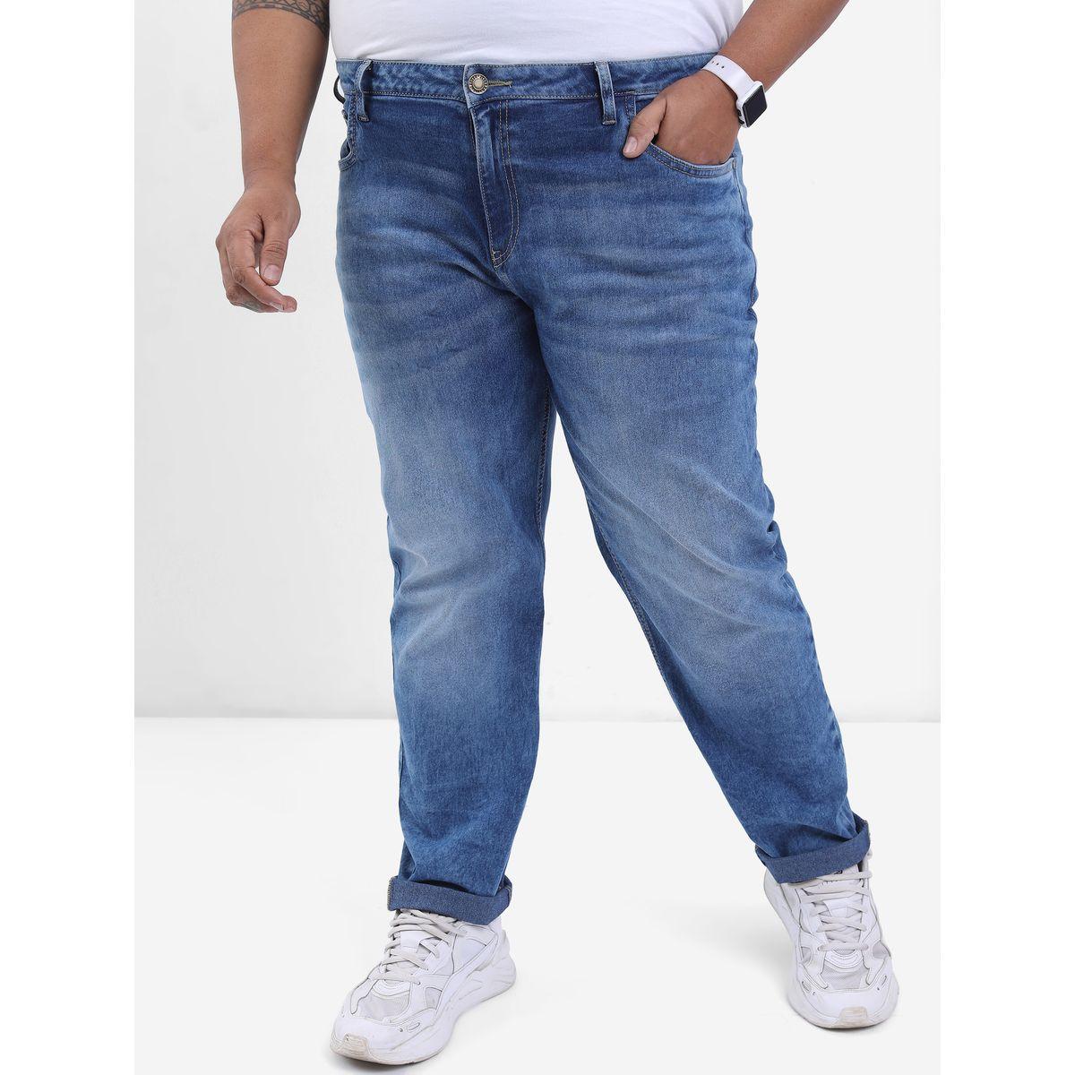 Highlander X Styli  Plus Light Fade Mid Rise Jeans with Pockets-men-clothing-bottoms-jeans-image-2