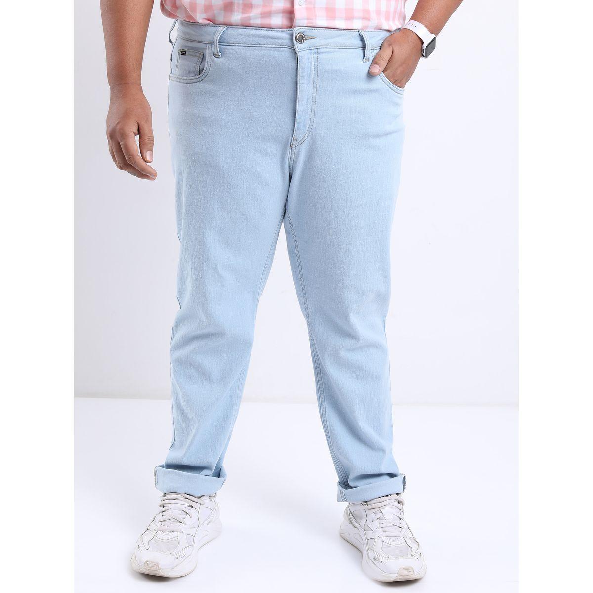 Highlander X Styli  Plus Light Wash Mid Waist Jeans-men-clothing-bottoms-jeans-image-1