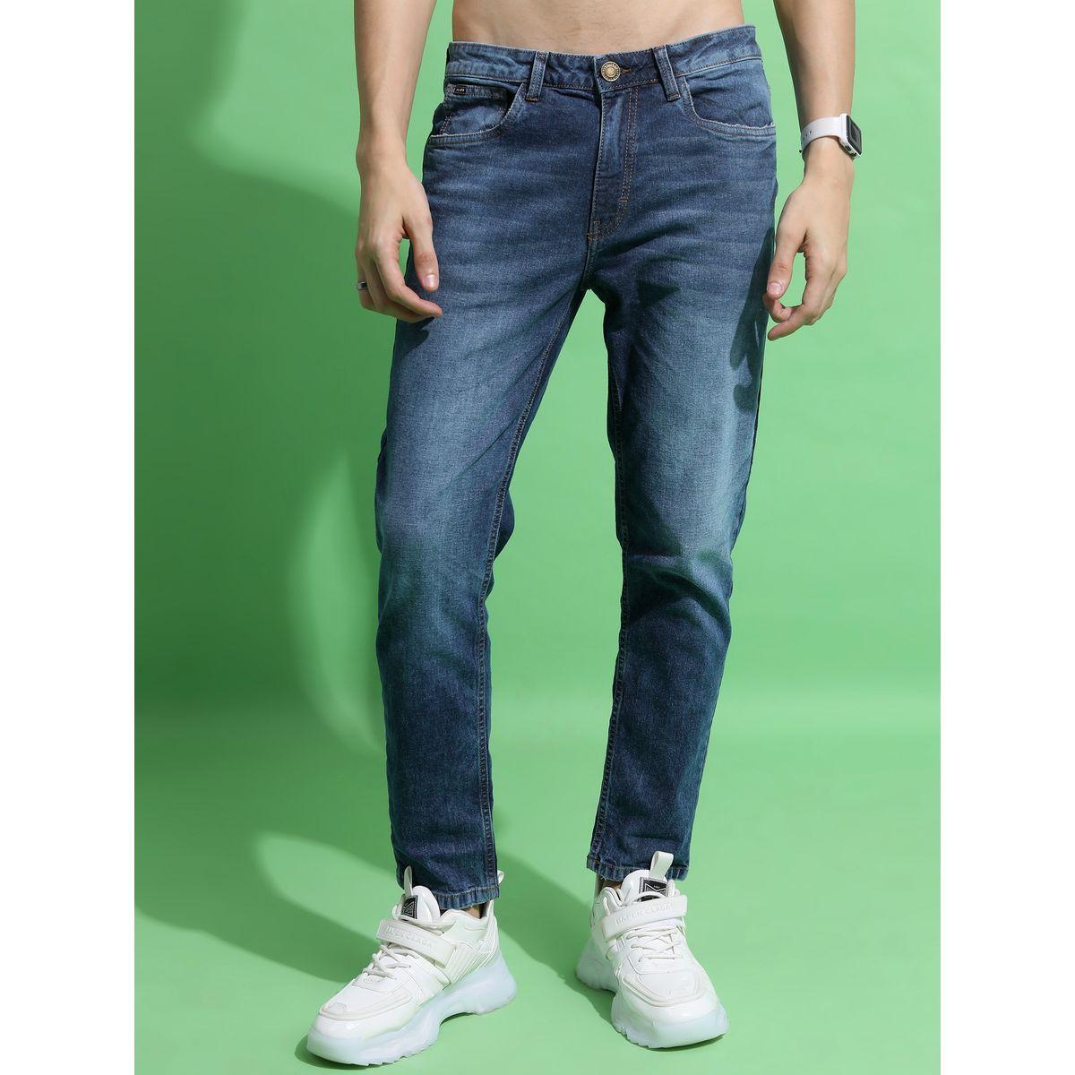جينز بخصر متوسط وتفاصيل لون باهت هايلاندر × ستايلي-men-clothing-bottoms-jeans-image-1
