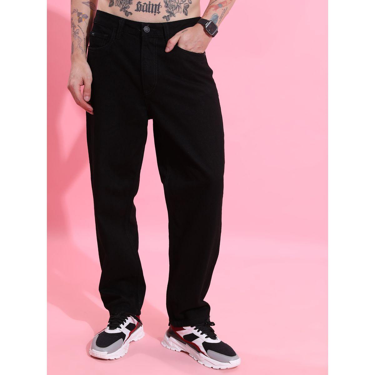 Highlander X Styli  Solid Mid Rise Jeans with Pockets-men-clothing-bottoms-jeans-image-1