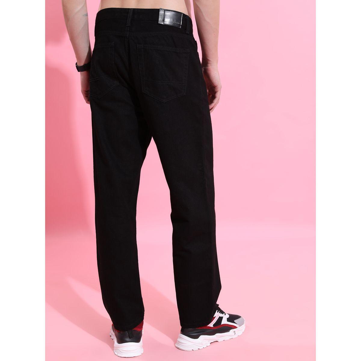 جينز سادة بخصر متوسط مع جيوب هايلاندر × ستايلي-men-clothing-bottoms-jeans-image-2