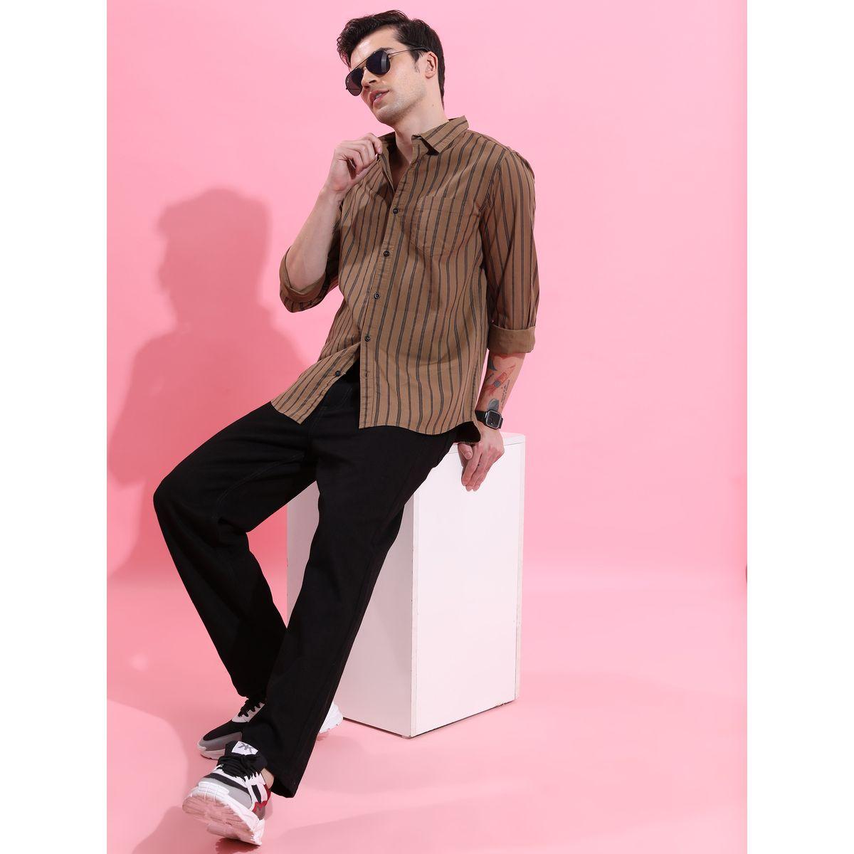 جينز سادة بخصر متوسط مع جيوب هايلاندر × ستايلي-men-clothing-bottoms-jeans-image-4