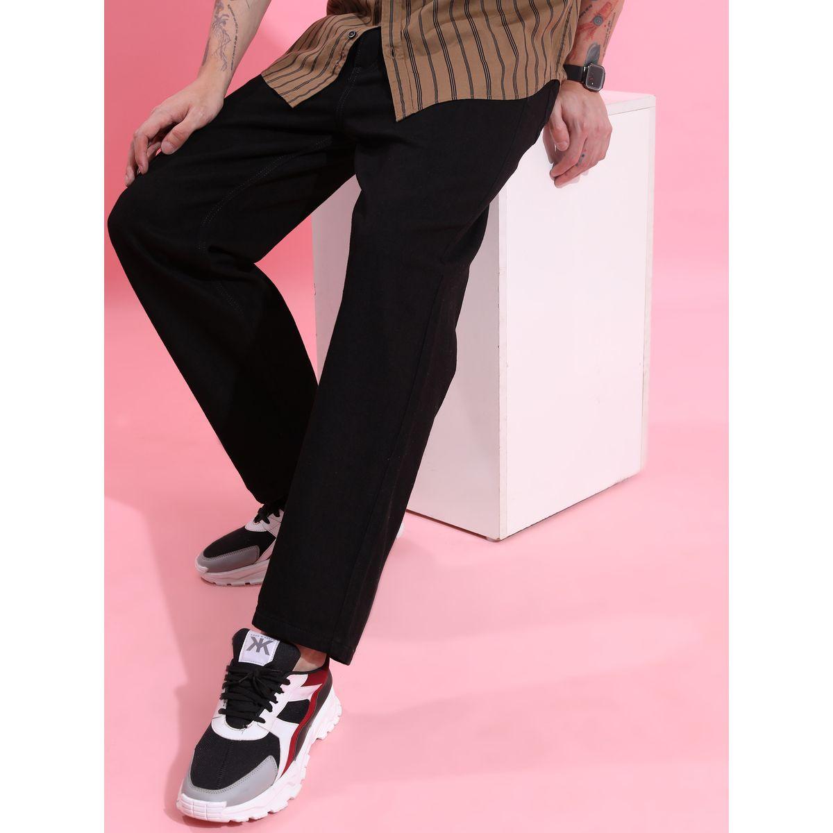Highlander X Styli  Solid Mid Rise Jeans with Pockets-men-clothing-bottoms-jeans-image-5