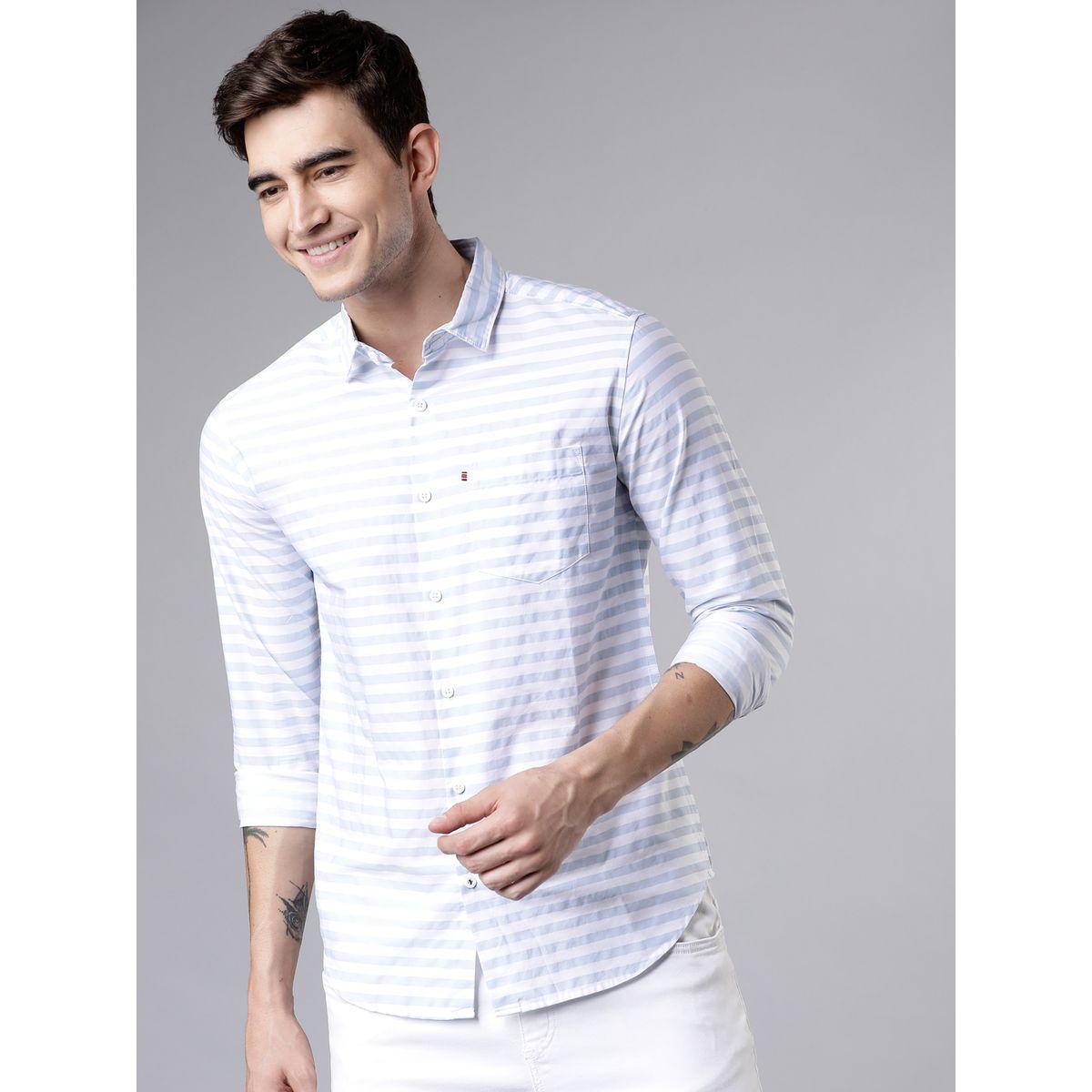 قميص مخطط بقصة سليم فت واكمام طويلة-men-clothing-shirts-image-5
