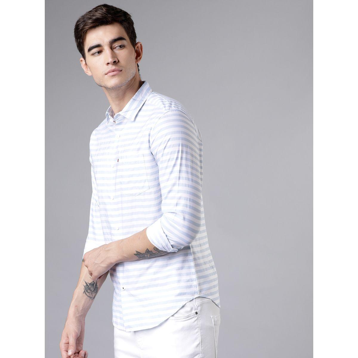 قميص مخطط بقصة سليم فت واكمام طويلة-men-clothing-shirts-image-6