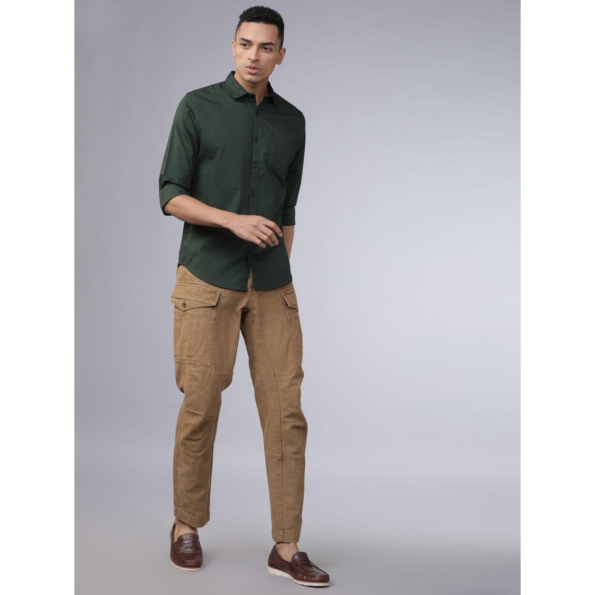 Highlander Solid Chest Pocket Detail Shirt with Long Sleeves-men-clothing-shirts-image-1
