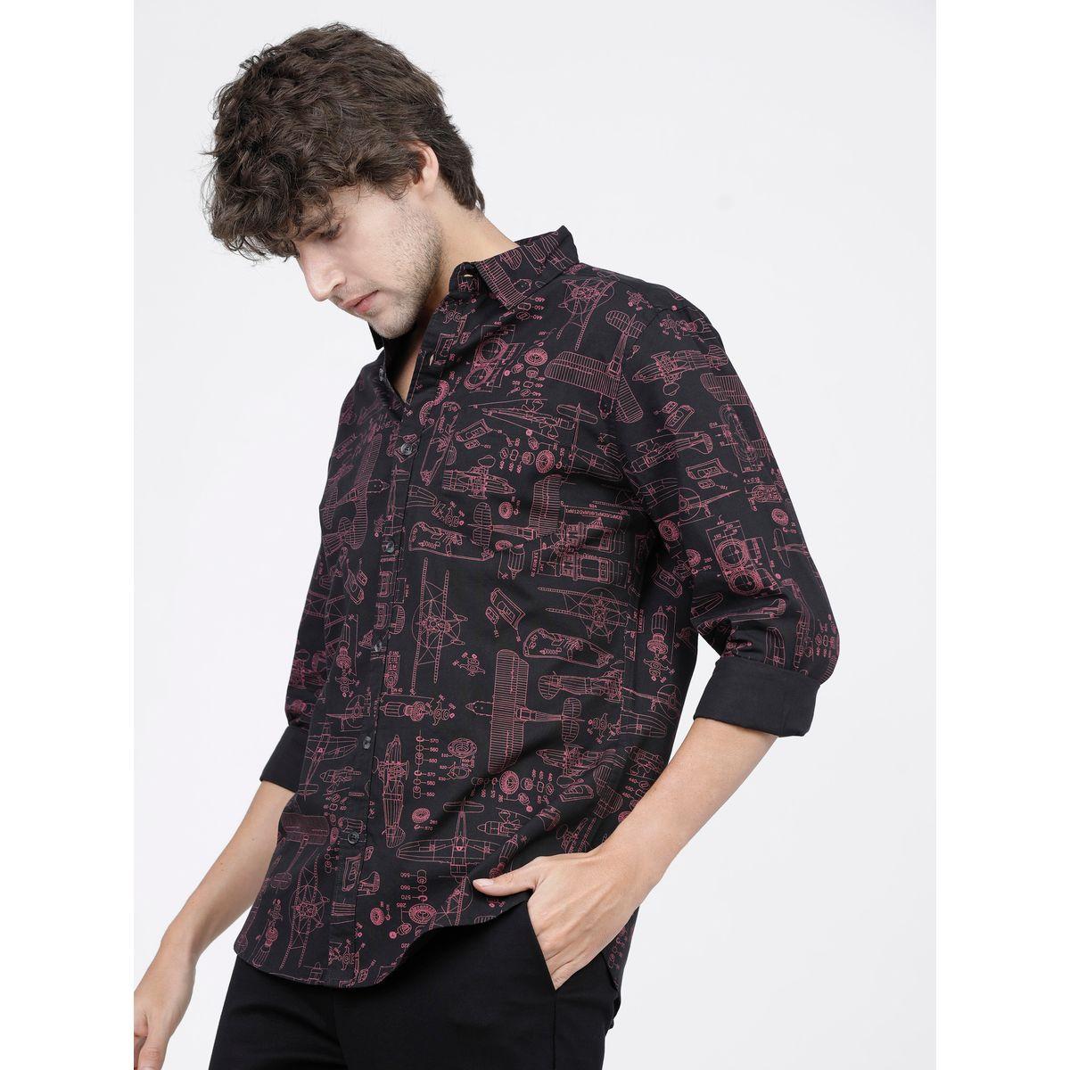 قميص بقصة سليم فت واكمام طويلة هايلاندر × ستايلي-men-clothing-shirts-image-2