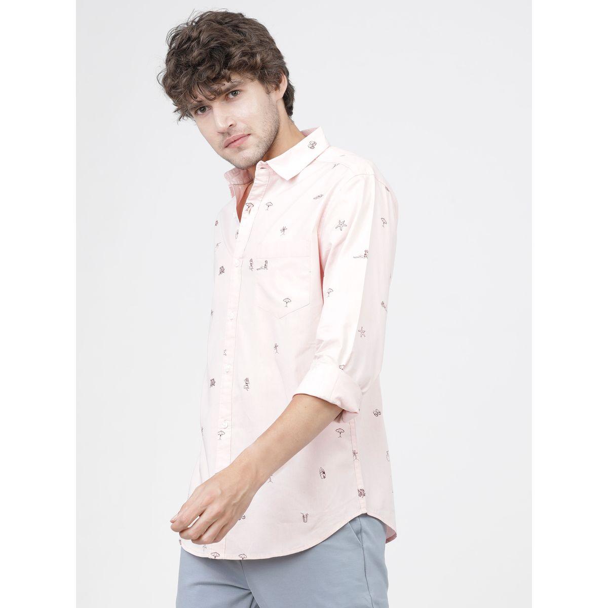 قميص مطبع بالكامل مع اكمام طويلة هايلاندر × ستايلي-men-clothing-shirts-image-1