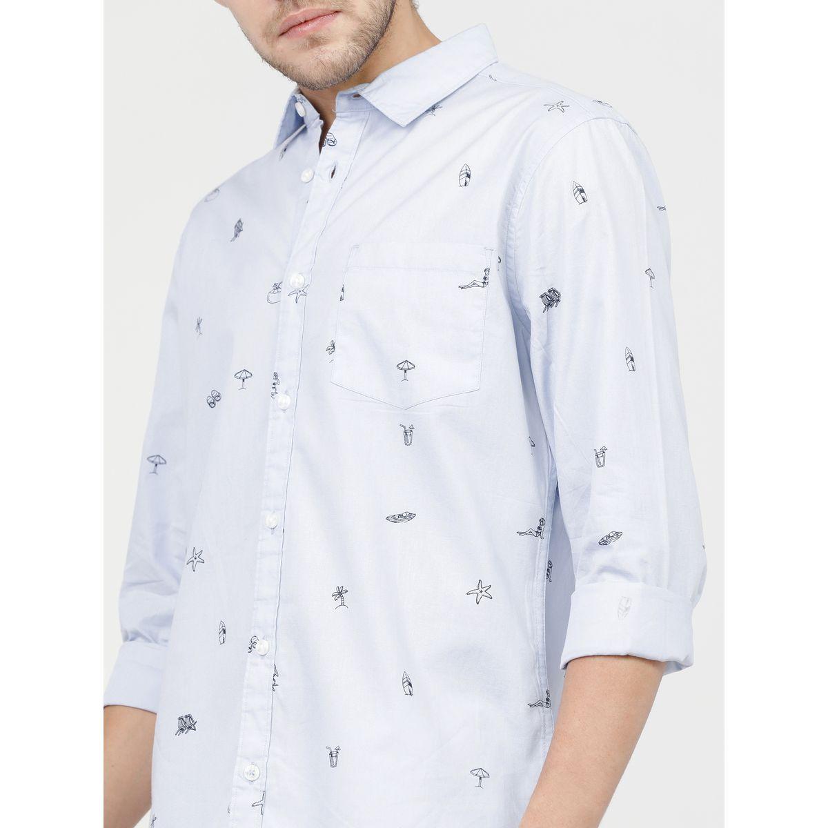 Highlander X Styli  All Over Print Slim Fit Shirt with Long Sleeves-men-clothing-shirts-image-2