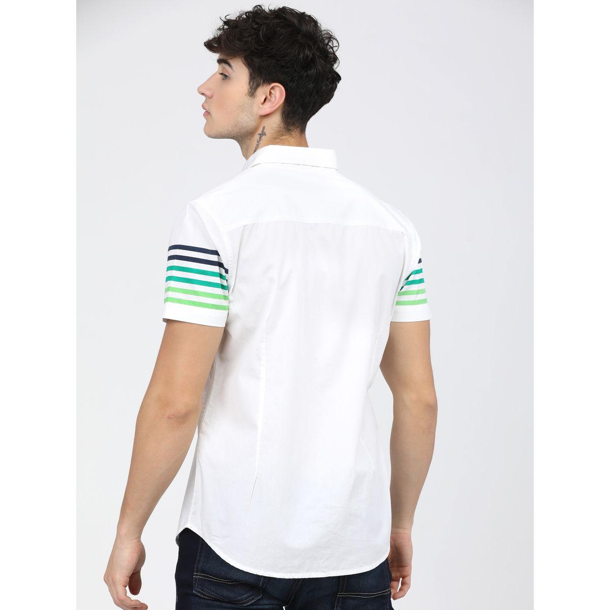Highlander X Styli  Gradient Stripe Shirt with Short Sleeves-men-clothing-shirts-image-2