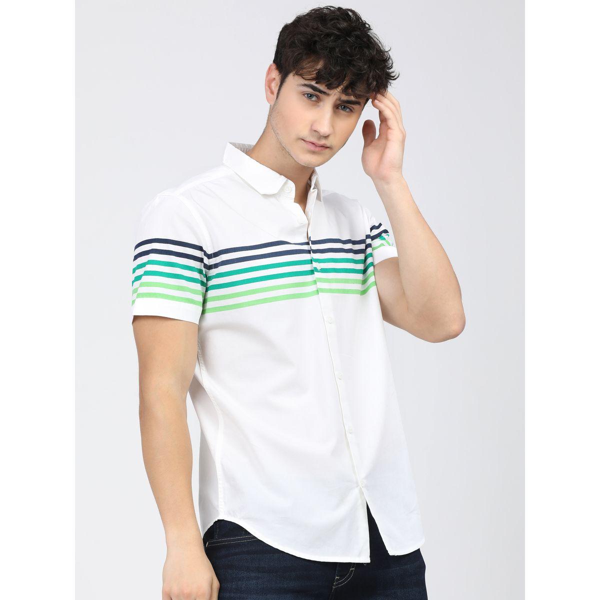 Highlander X Styli  Gradient Stripe Shirt with Short Sleeves-men-clothing-shirts-image-4
