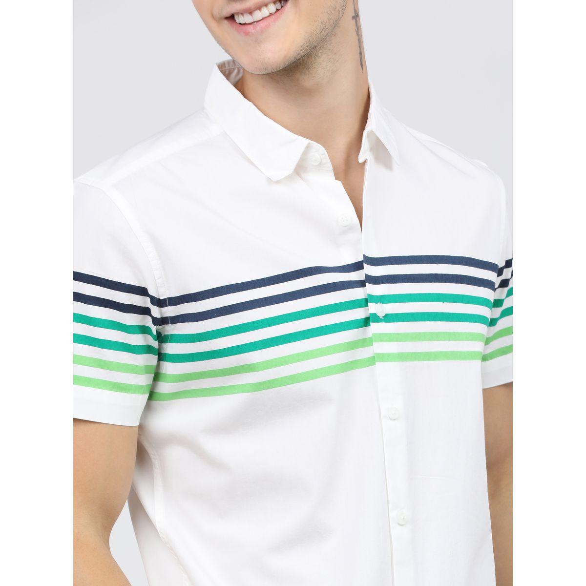 Highlander X Styli  Gradient Stripe Shirt with Short Sleeves-men-clothing-shirts-image-6