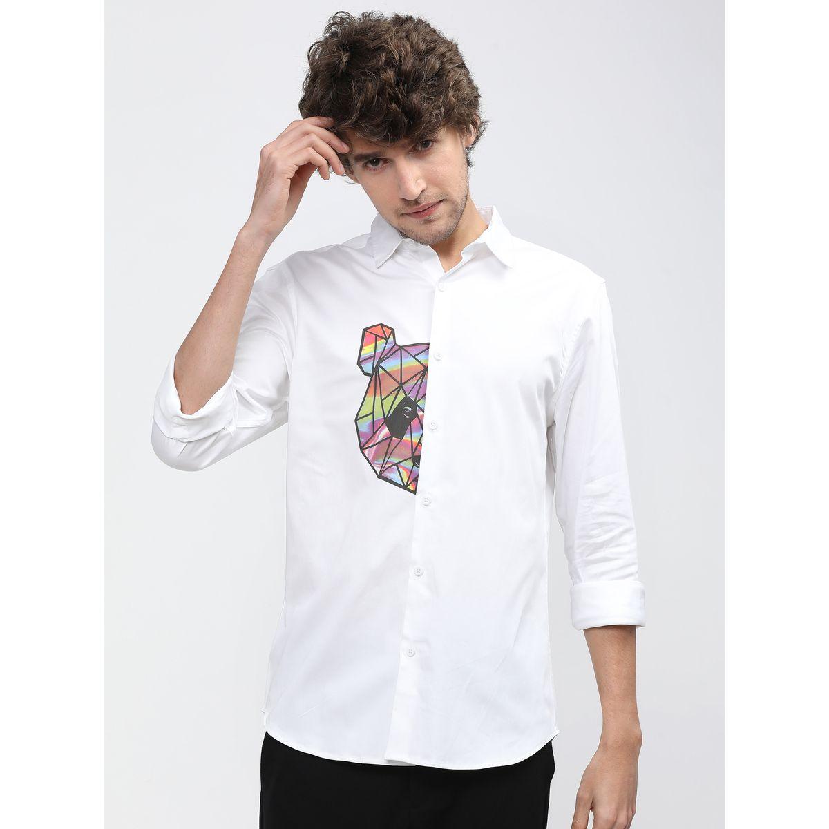 Highlander X Styli  Bear Placement Print Slim Fit Shirt with Long Sleeves-men-clothing-shirts-image-4
