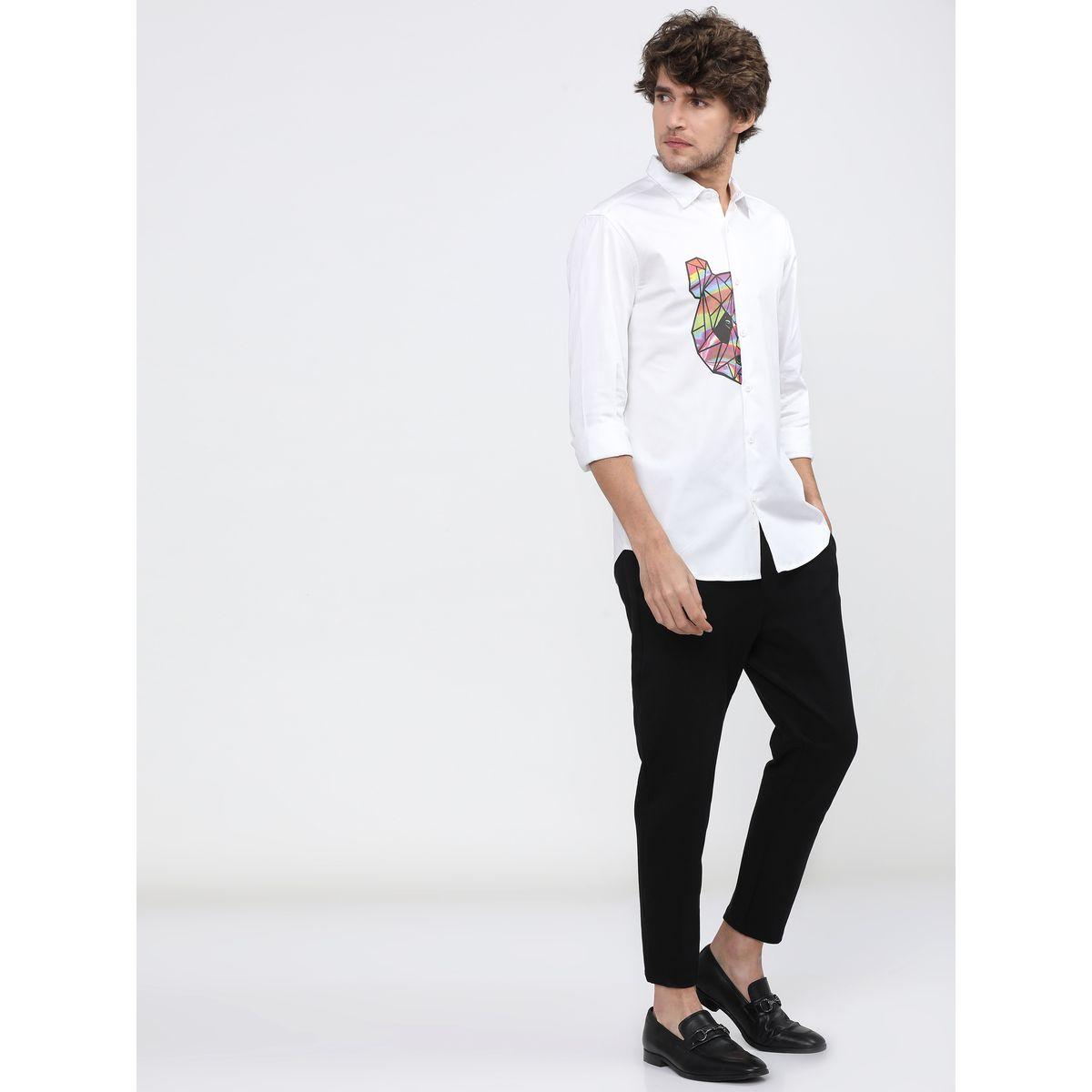 Highlander X Styli  Bear Placement Print Slim Fit Shirt with Long Sleeves-men-clothing-shirts-image-6