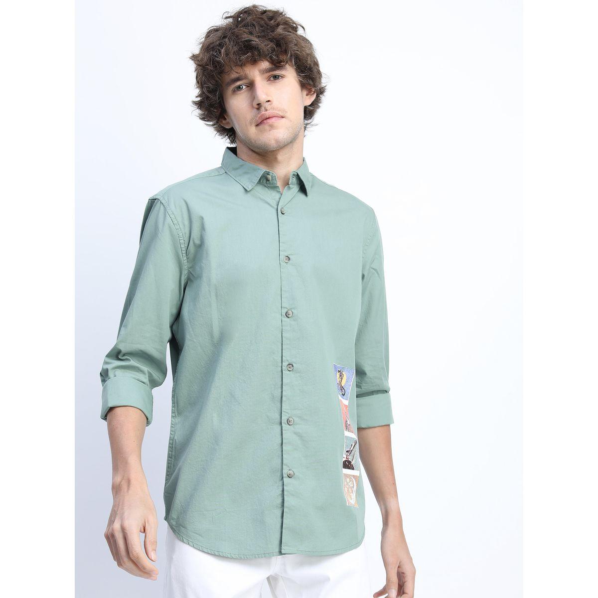 Highlander X Styli  Placement Print Slim Fit Shirt with Long Sleeves-men-clothing-shirts-image-1