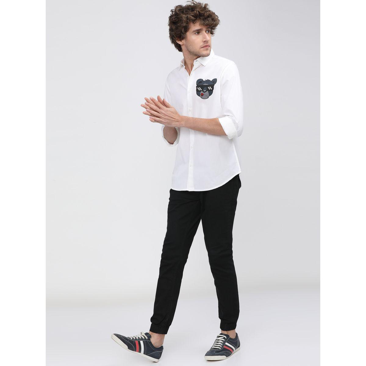 قميص بقصة سليم فت واكمام طويلة هايلاندر × ستايلي-men-clothing-shirts-image-1