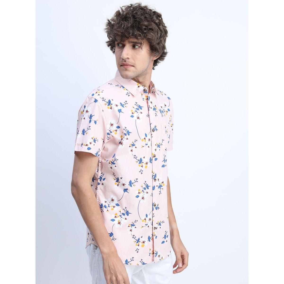 Highlander X Styli  All Over Floral Print Shirt with Short Sleeves-men-clothing-shirts-image-2