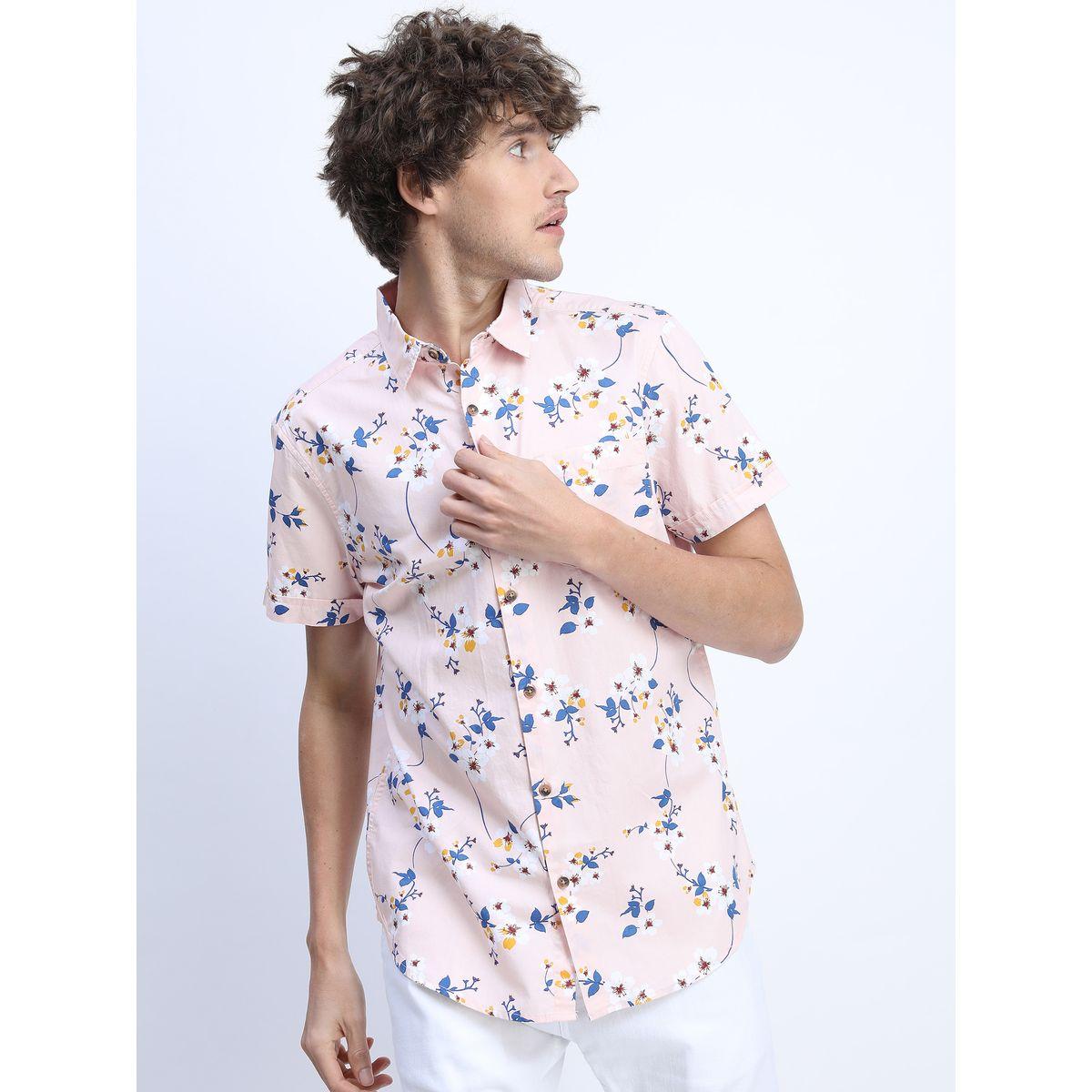 Highlander X Styli  All Over Floral Print Shirt with Short Sleeves-men-clothing-shirts-image-3