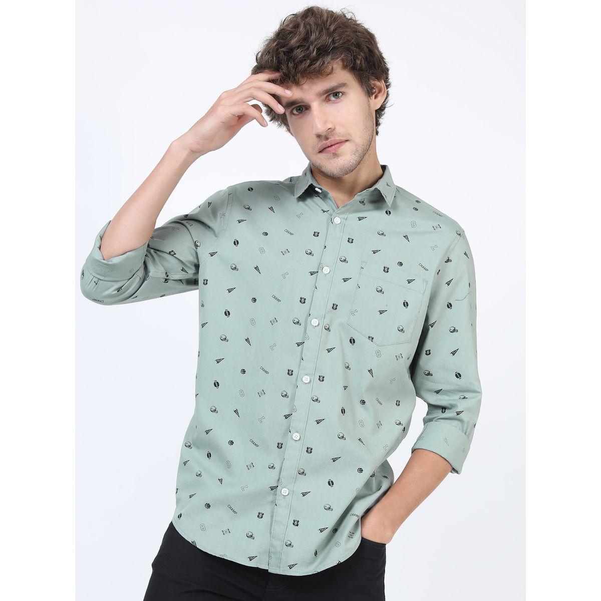 قميص بقصة سليم فت واكمام طويلة هايلاندر × ستايلي-men-clothing-shirts-image-1