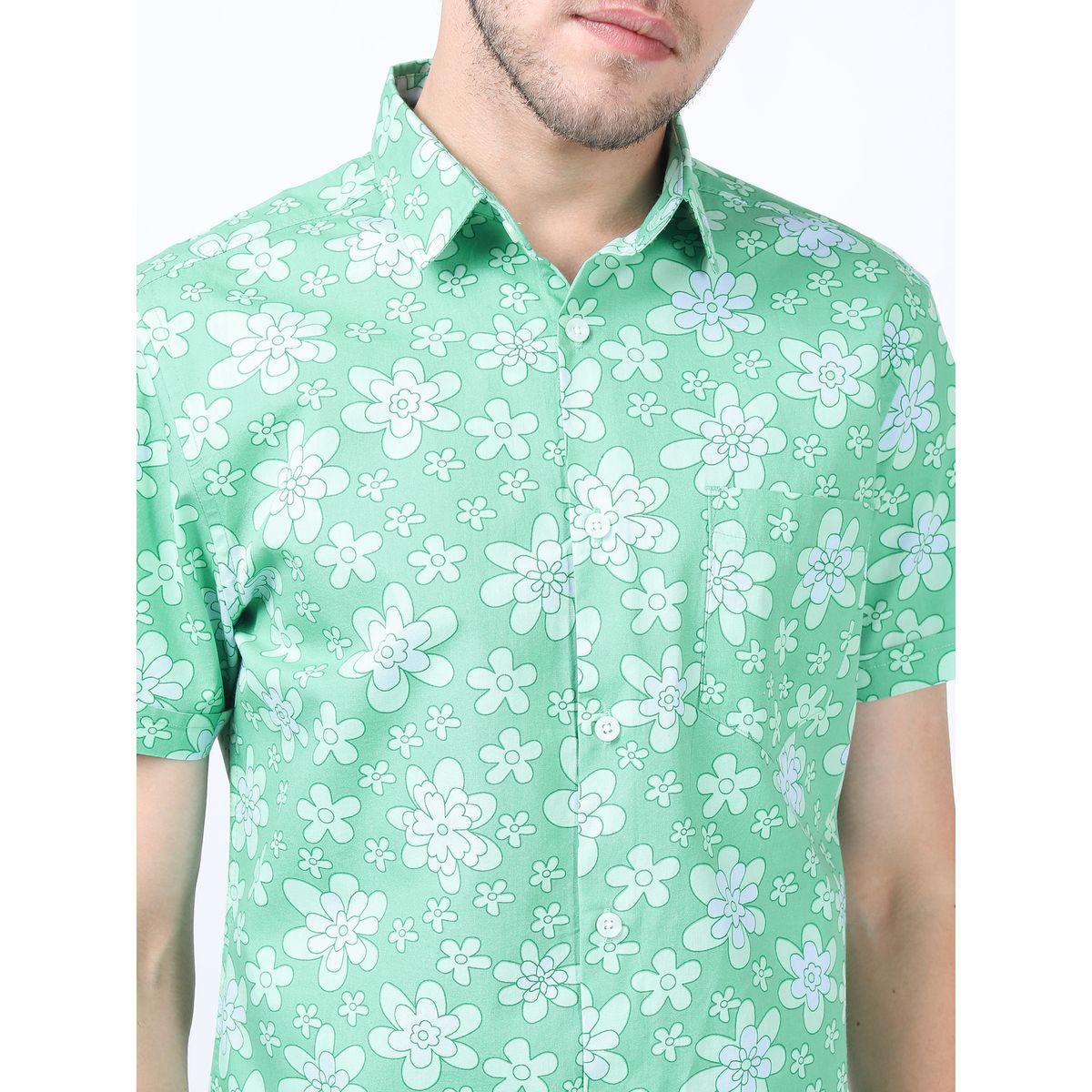 قميص بقصة سليم فت واكمام قصيرة هايلاندر × ستايلي-men-clothing-shirts-image-2